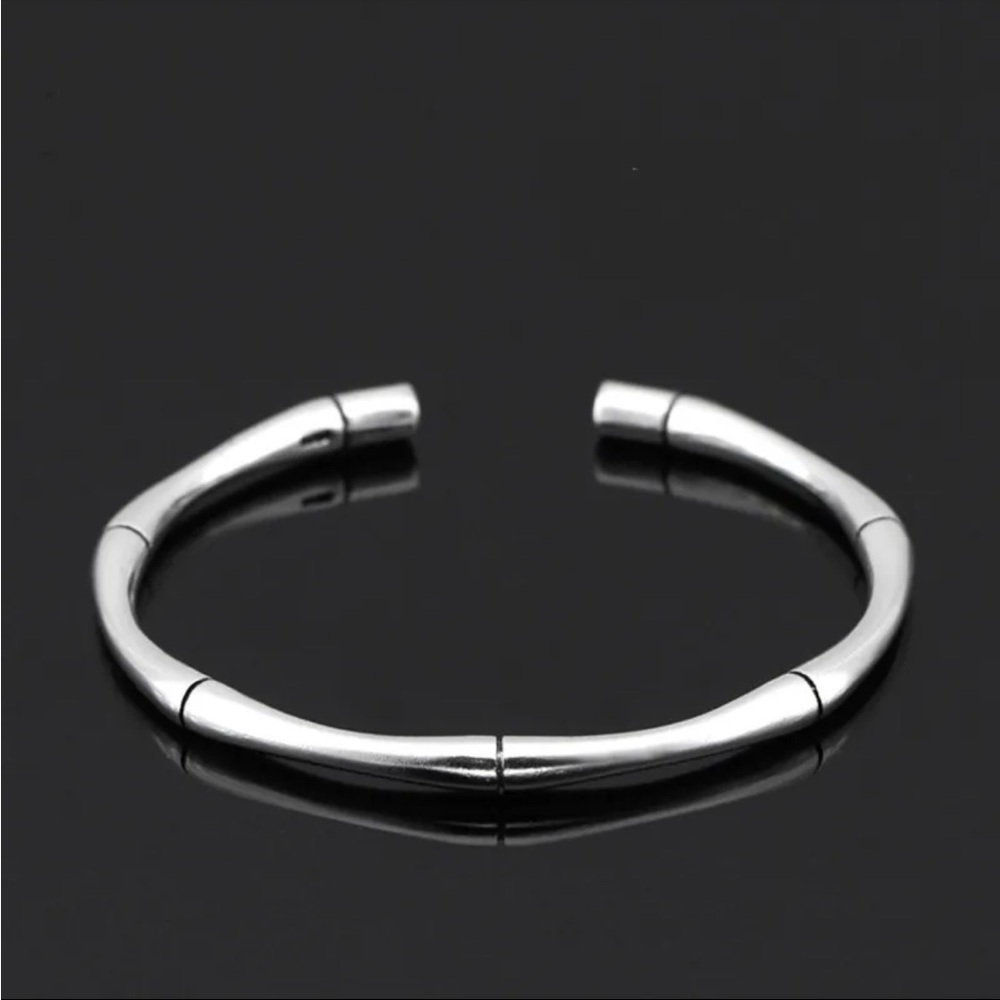 New Sterling Silver Simple Cuff Bracelet